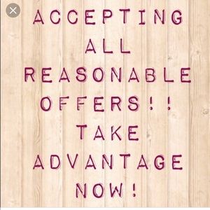 Accepting all offers!!!